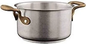 Sambonet 1965 Vintage Edelstahl matt 18/10 Fleischtopf ohne Deckel 16cm 1.9l