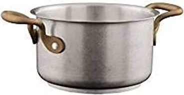 Sambonet 1965 Vintage Edelstahl matt 18/10 Fleischtopf ohne Deckel 16cm 1.9l
