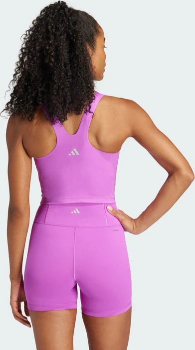 adidas All Me Medium-Support Long Line Bra Tanktop Sport-BH purple burst (Damen)