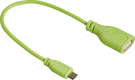 Hama Micro-USB-OTG-Adapterkabel Flexi-Slim, 0.15m, grün