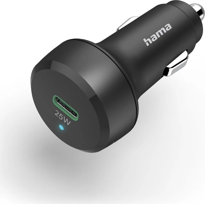 Hama Auto-Schnellladegerät USB-C Power Delivery (PD)/Qualcomm 25W schwarz