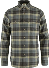 Fjällräven Singi Heavy Flannel Hemd langarm super grey/stone grey (Herren)