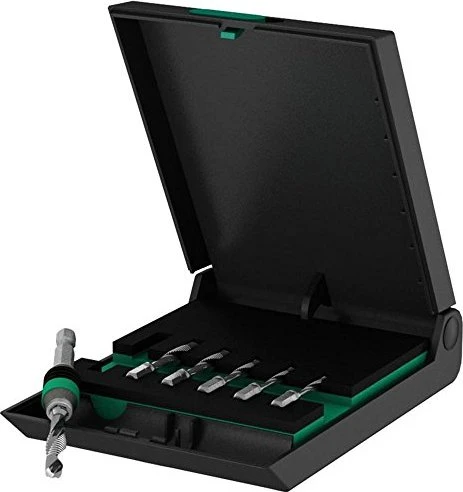 Wera 847/7 HSS Kombigewindebohrer-Sortiment inkl. Werkzeugbox, 6-tlg.