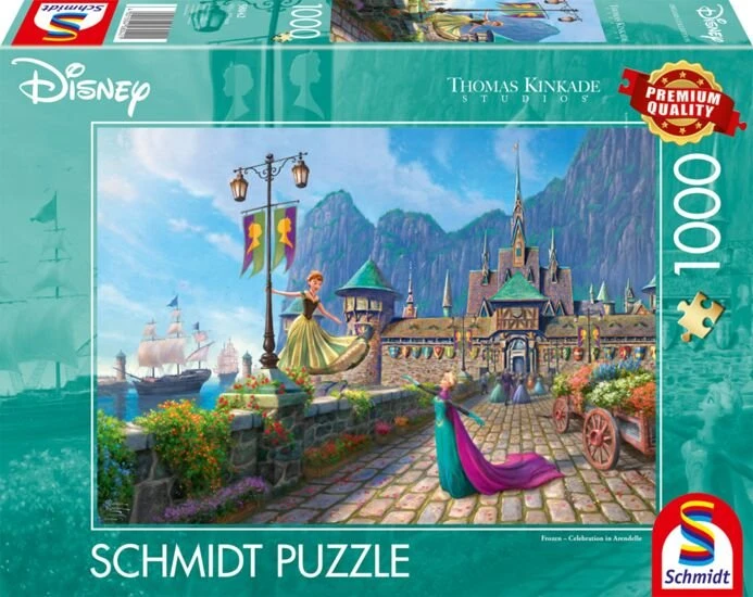 Schmidt Spiele Thomas Kinkade Studios: Disney - Celebration in Arendelle (1000 Teile) Image