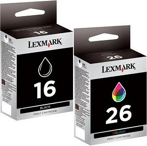 Lexmark Druckkopf mit Tinte 16+26 schwarz/dreifarbig