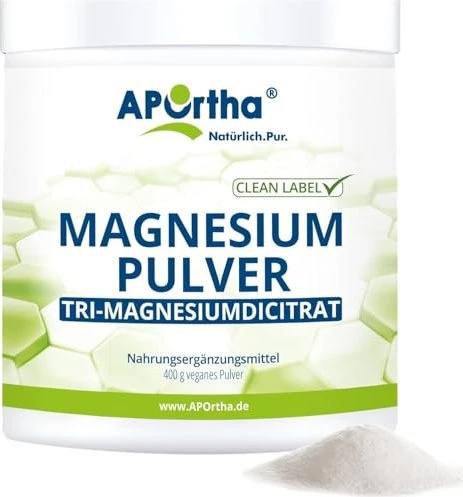 APOrtha Magnesium Tri-Magnesiumdicitrat Pulver, 400g