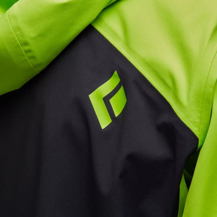 Black Diamond Recon LT Stretch Shell Skijacke black/lime green (Herren)