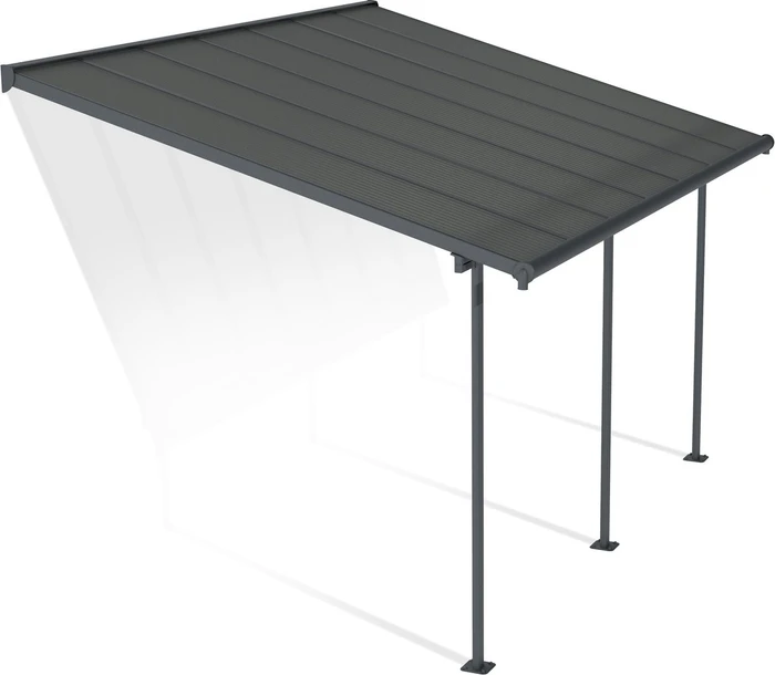Palram Canopia Capri Terrassenüberdachung grau