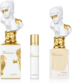 Lattafa Her Confession EdP 60ml + EdP 12ml + Hair Mist 50ml Duftset