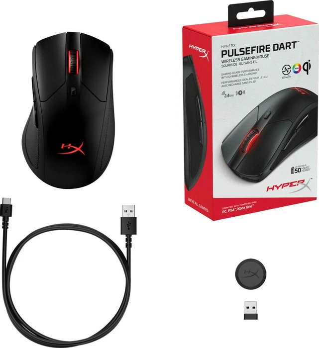 HP HyperX Pulsefire Dart Wireless Gaming Mouse, USB