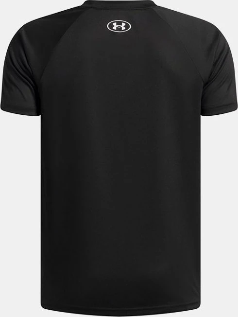 Under Armour Tech Split Wordmark Funktionsshirt kurzarm schwarz/weiß (Junior)