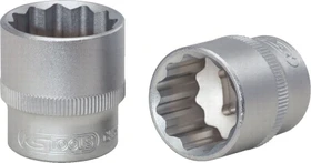 KS Tools Außenzwölfkant Steckschlüssel 3/8", 21x31mm