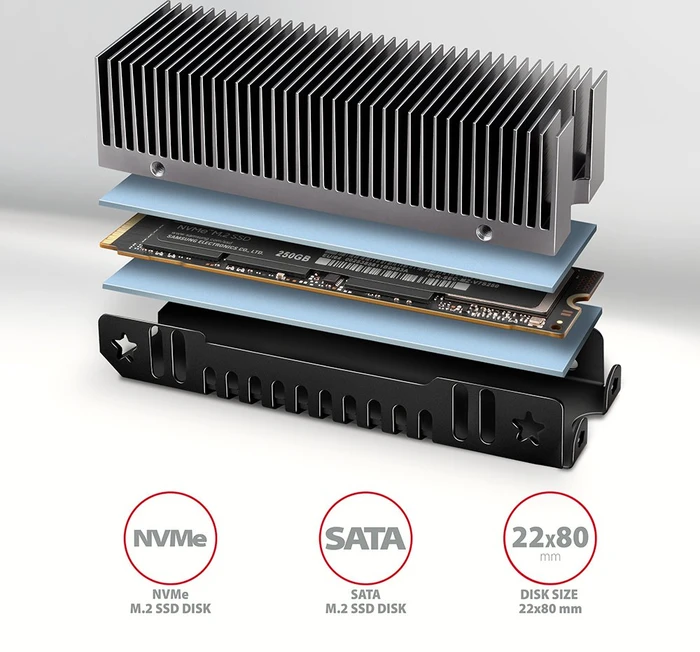 Axagon M.2 SSD-Kühler