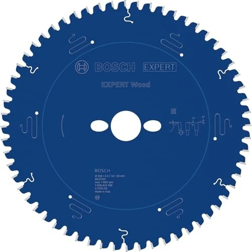 Bosch Professional Expert for Wood Kreissägeblatt 60Z, 250x1.8x30mm, 1 Stück