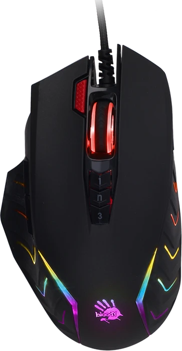 A4Tech Bloody J95 2-Fire RGB Animation Gaming Mouse schwarz, USB