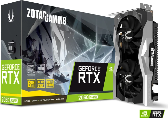 Zotac Gaming GeForce RTX 2060 SUPER Mini, 8GB GDDR6, HDMI, 3x DP