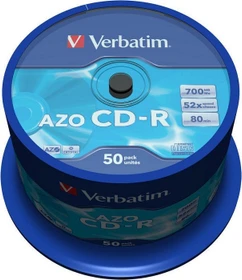 Verbatim Azo Crystal CD-R 80min/700MB, 52x, 50er Spindel
