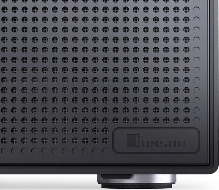 Jonsbo N4 Black, schwarz/braun