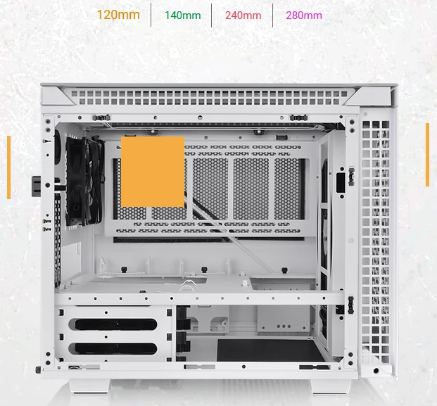 Thermaltake Divider 200 TG Snow Edition, weiß, Glasfenster