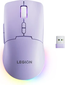 Lenovo Legion M220 Wireless RGB Gaming Mouse, Aurora Purple, USB/Bluetooth (GY51V60438)