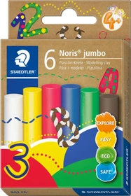 Staedtler Noris Jumbo 842 Plastilin Knete standard 6x 16.6g