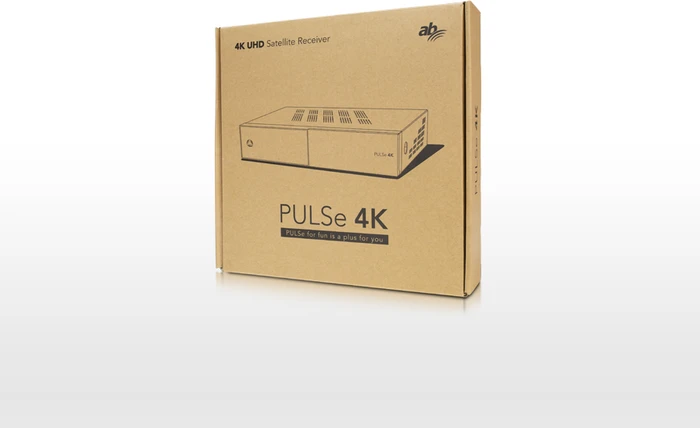 AB-COM PULSe 4K schwarz, 2x DVB-S2X, 64GB MSD