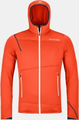Ortovox Fleece Light Hoody Funktionsjacke hot orange (Herren)