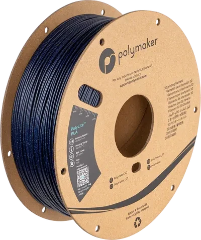 Polymaker PolyLite PLA, Galaxy Dark Blue, Spule, 1.75mm, 1.00kg