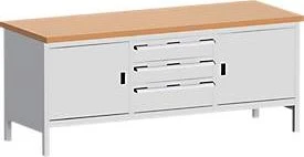 Bott Cubio Werkbank 200x84x75cm grau