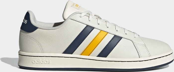 adidas Grand Court chalk white/crew navy/crew yellow