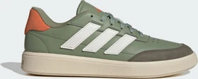 adidas Courtblock tent green/off white/impact orange (Herren)