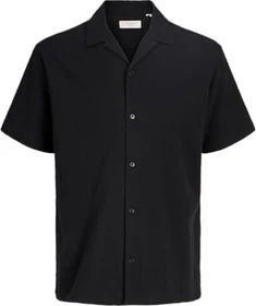Jack & Jones Relaxed Fit Hawaii Hemd kurzarm schwarz (Herren)