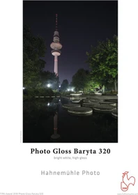 Hahnemühle Photo Gloss Baryta 320 Fotopapier hochglänzend hellweiß, A4, 320g/m², 25 Blatt