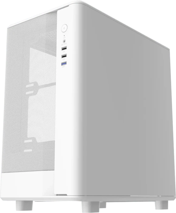 DarkFlash DB330M Mesh White, Glasfenster