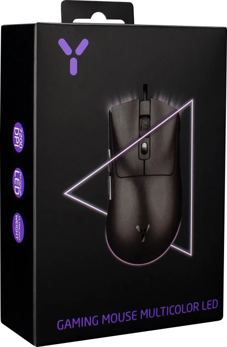 ISY IGM-1100 Multicolor LED Gaming Maus schwarz, USB