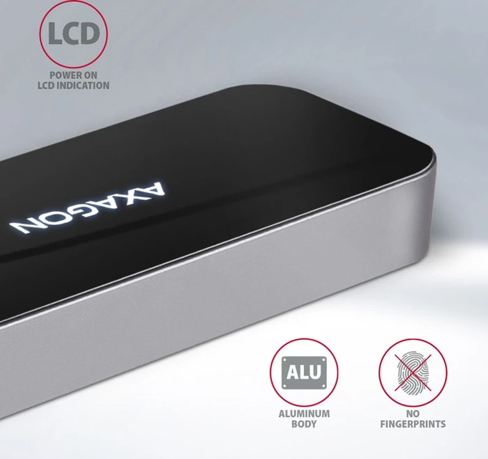 Axagon 6in1 USB-C Combo Hub, USB-C 3.0 [Stecker]