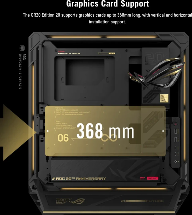 ASUS ROG GR20 Edition 20, Glasfenster