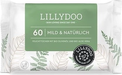 Lillydoo Green Feuchttücher, 60 Stück
