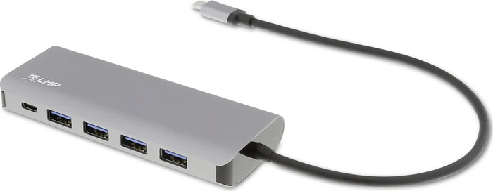 LMP USB-C Hub, 1x USB-C 3.0 [Stecker], Space Gray