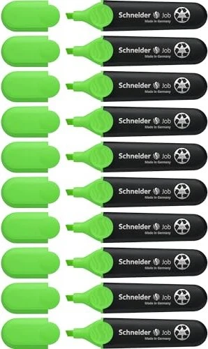 Schneider Job Textmarker grün, 10er-Pack