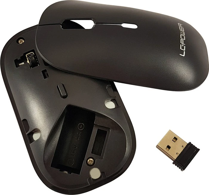 LC-Power m720BW Funkmaus schwarz, USB