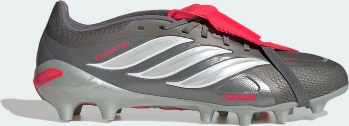 adidas Predator League Fold-Over Tongue AG iron metallic/zero metalic/lucid red