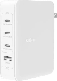 Belkin BoostCharge Pro 140W 4-Port-GaN-Ladegerät weiß