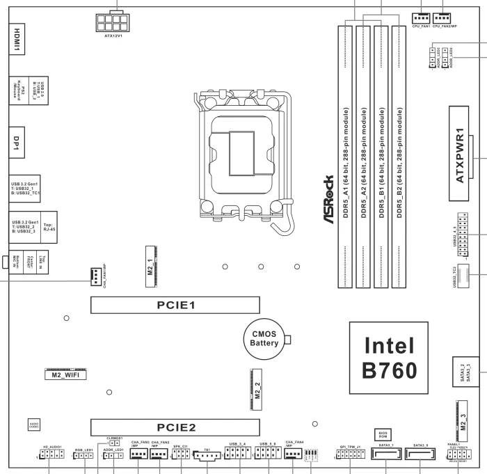 ASRock B760M Pro-A (Intel 1700)