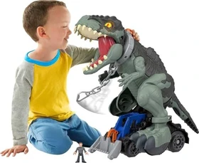 Mattel Fisher-Price - Imaginext - Jurassic World Stapf- und Beißaction Riesendino