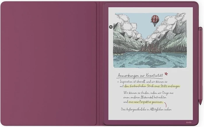 Amazon Schutzhülle für Kindle Scribe, Leder, feige