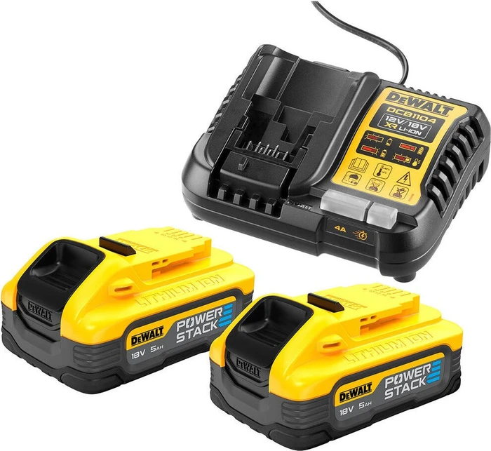 DeWalt DCB1104H2 XR Starterset 18V, 5.0Ah, Li-Ionen, 2 Akkus [10.0Ah] [180Wh]