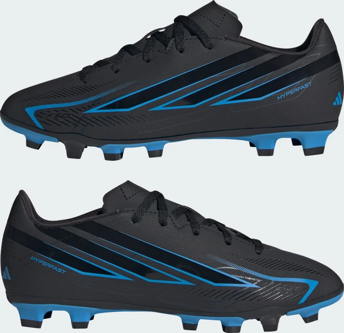 adidas F50 Hyperfast Club FG/MG core black/lucid ray blue (Junior)