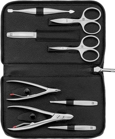 Zwilling Reißverschluss-Etui Maniküre/Pediküre-Set 8-teilig schwarz