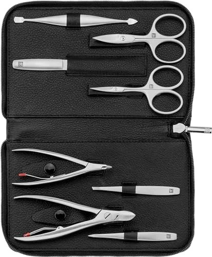 Zwilling Reißverschluss-Etui Maniküre/Pediküre-Set 8-teilig schwarz